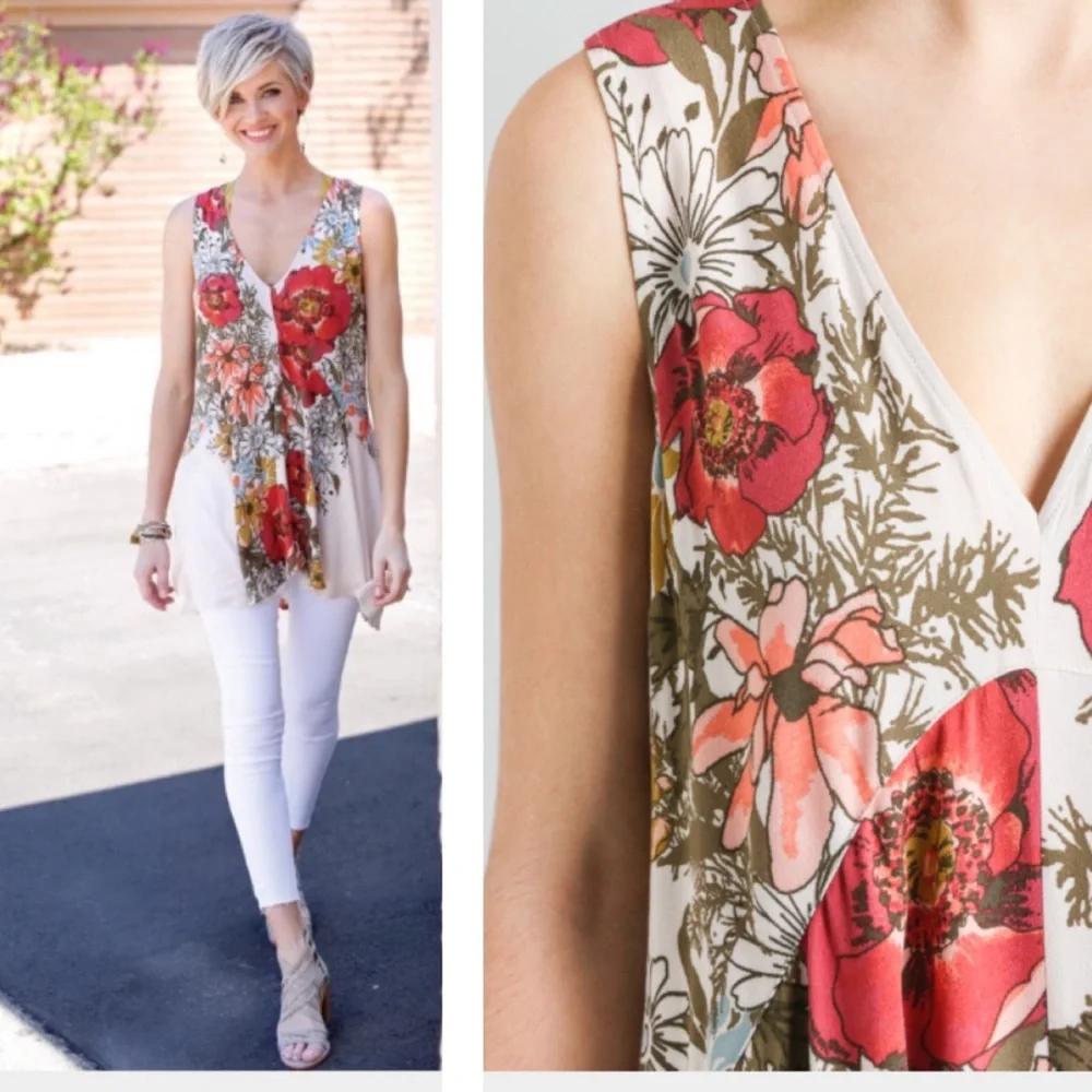 Free People Backyard Party Tunic Dress - Picture 3 of 8